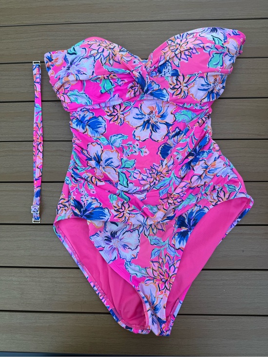Lilly Pulitzer Other - Lilly Pulitzer Flamenco One-piece swimsuit in Pink Isle Last Bud Not Least. 14